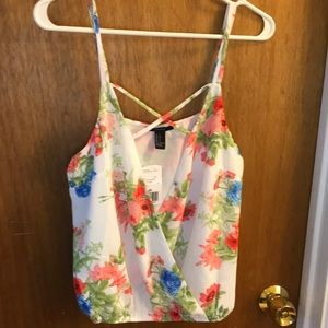 NWT Spaghetti strap floral top